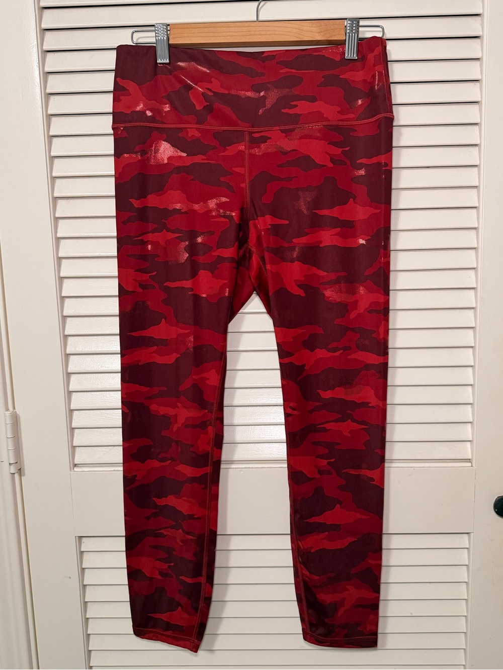 Athleta Red Camo Leggings